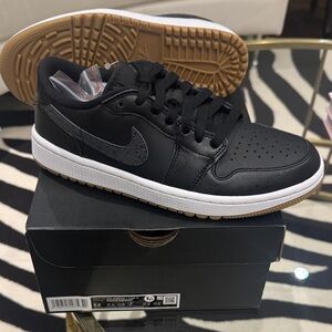 Air Jordan Nike Black Golf Sneakers Size: Men’s 5.5 / Women’s 7.